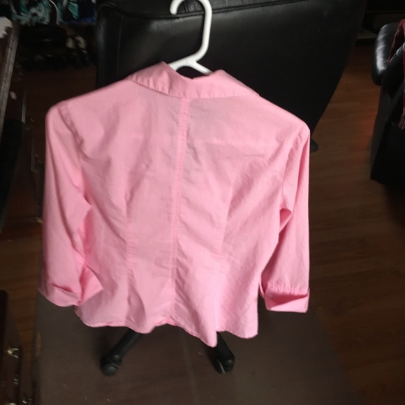 Larry Levine Button Down Blouse/Shirt M - Picture 2 of 3